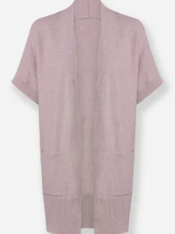 Longstrickjacke , verschlusslos
