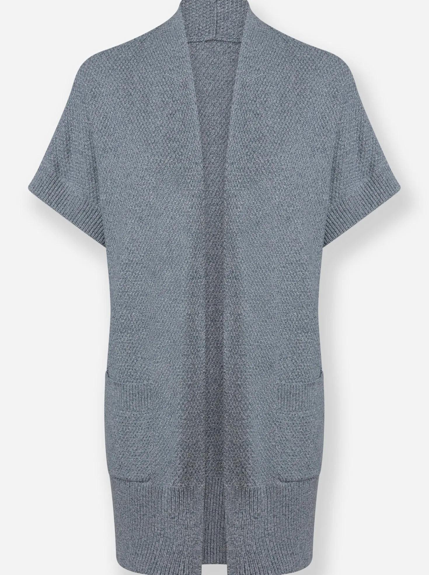 Longstrickjacke , verschlusslos