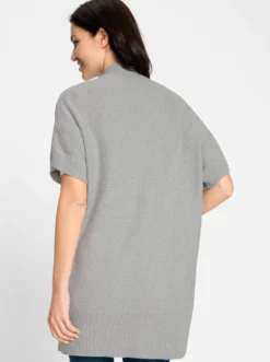 Longstrickjacke , verschlusslos