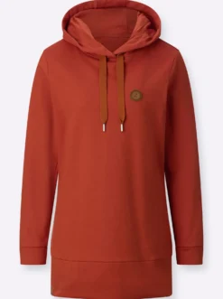 Longsweatshirt mit Kapuze