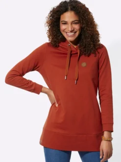 Longsweatshirt mit Kapuze