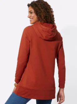 Longsweatshirt mit Kapuze