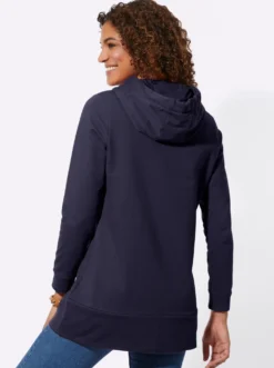 Longsweatshirt mit Kapuze