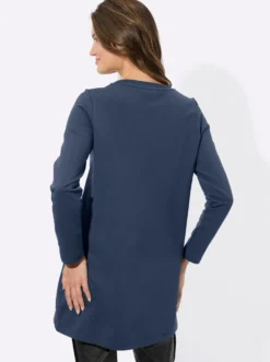 Longsweatshirt mit Zierreißverschluss