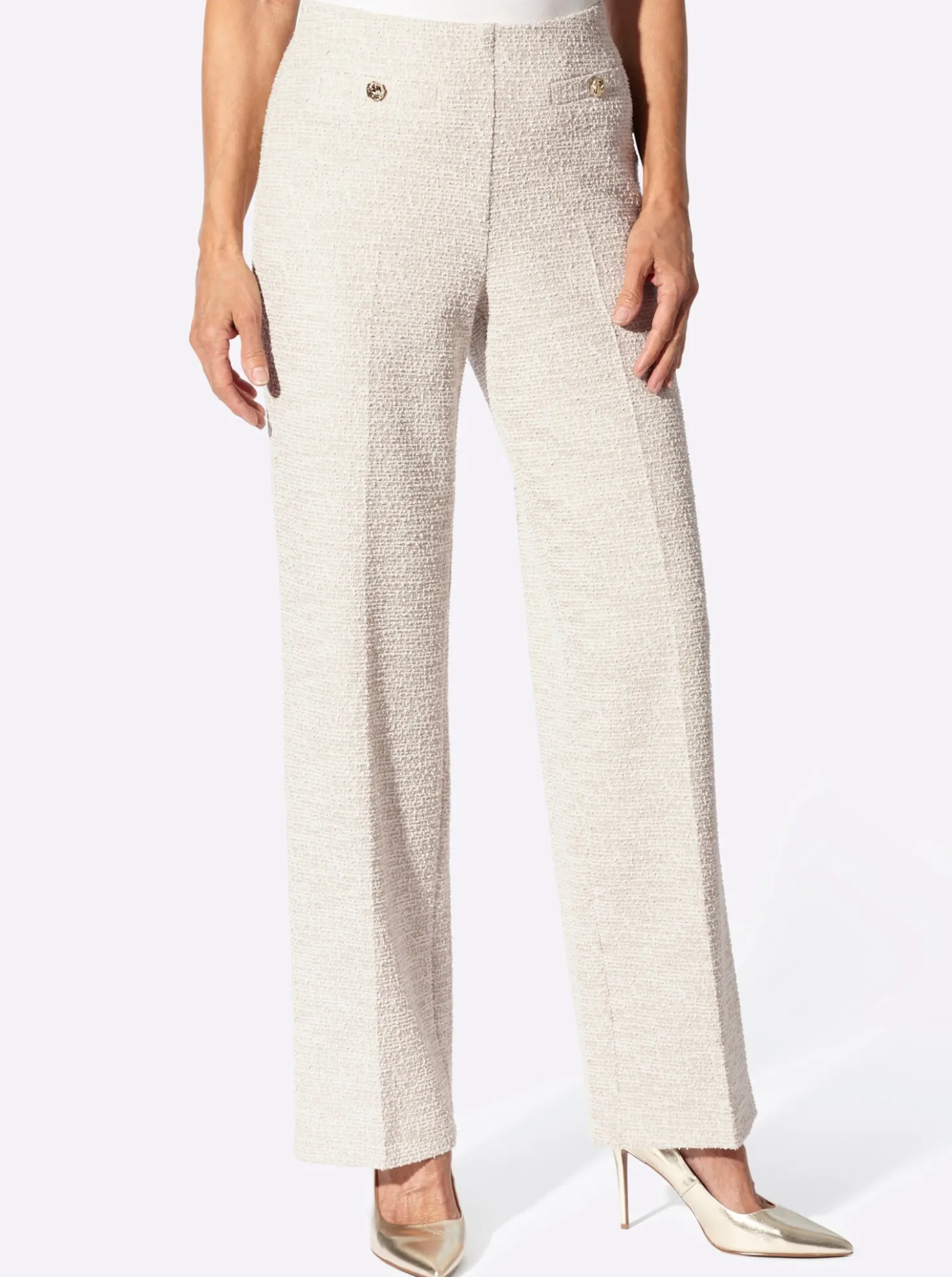 Marlene-Hose in Bouclé-Qualität