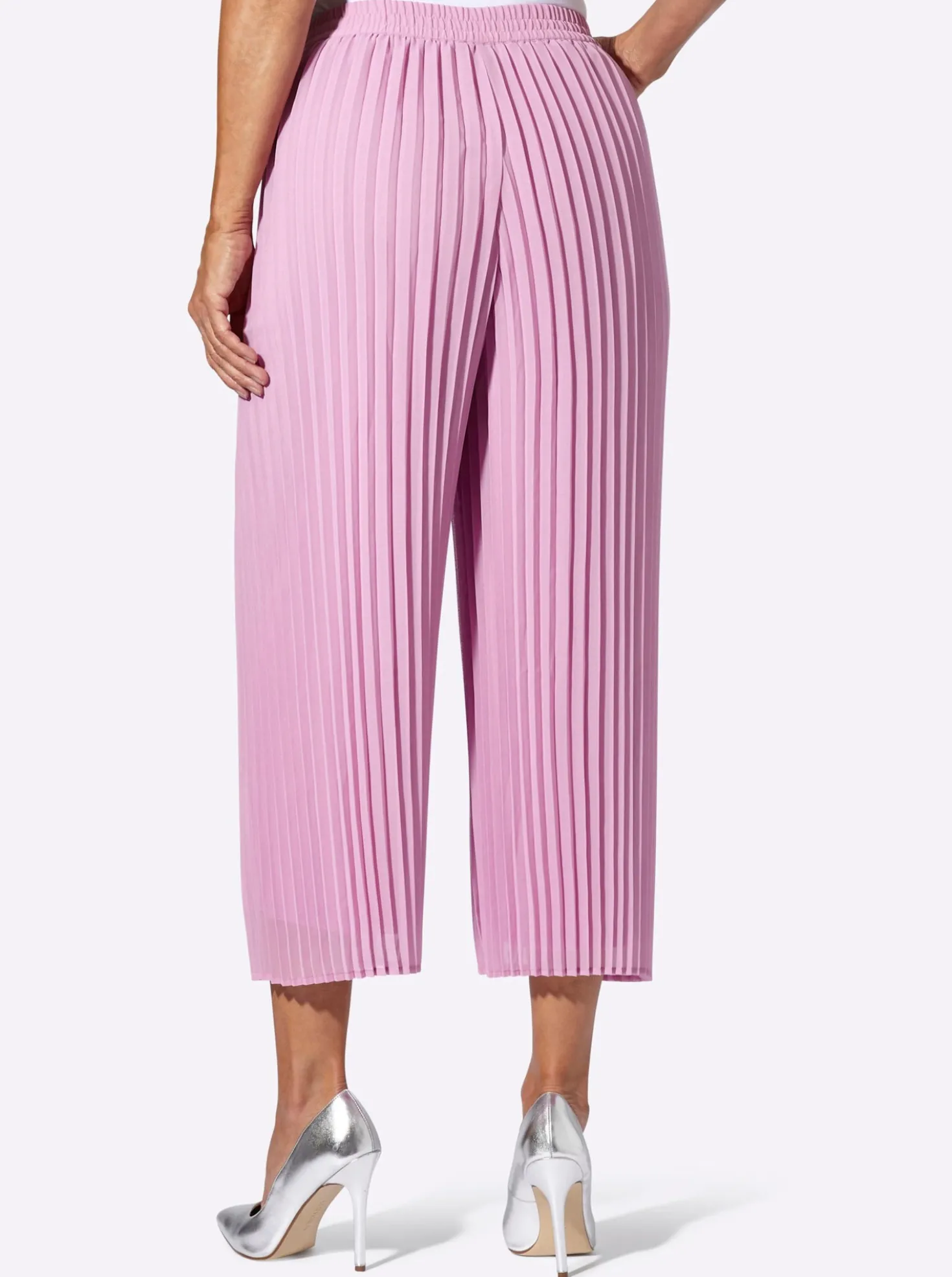 Marlene-Hose in Plissee-Qualität