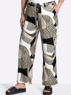 Marlene-Hose mit Grafikprint