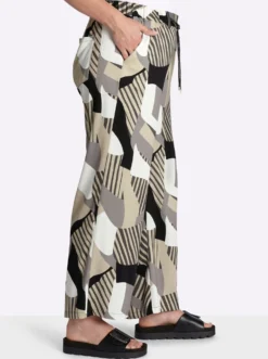 Marlene-Hose mit Grafikprint