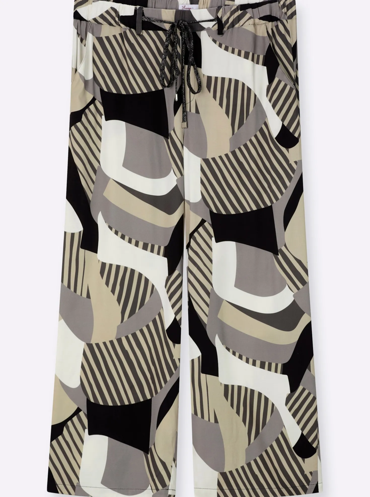 Marlene-Hose mit Grafikprint