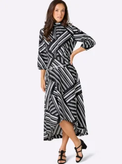 Maxikleid mit Grafik-Dessin
