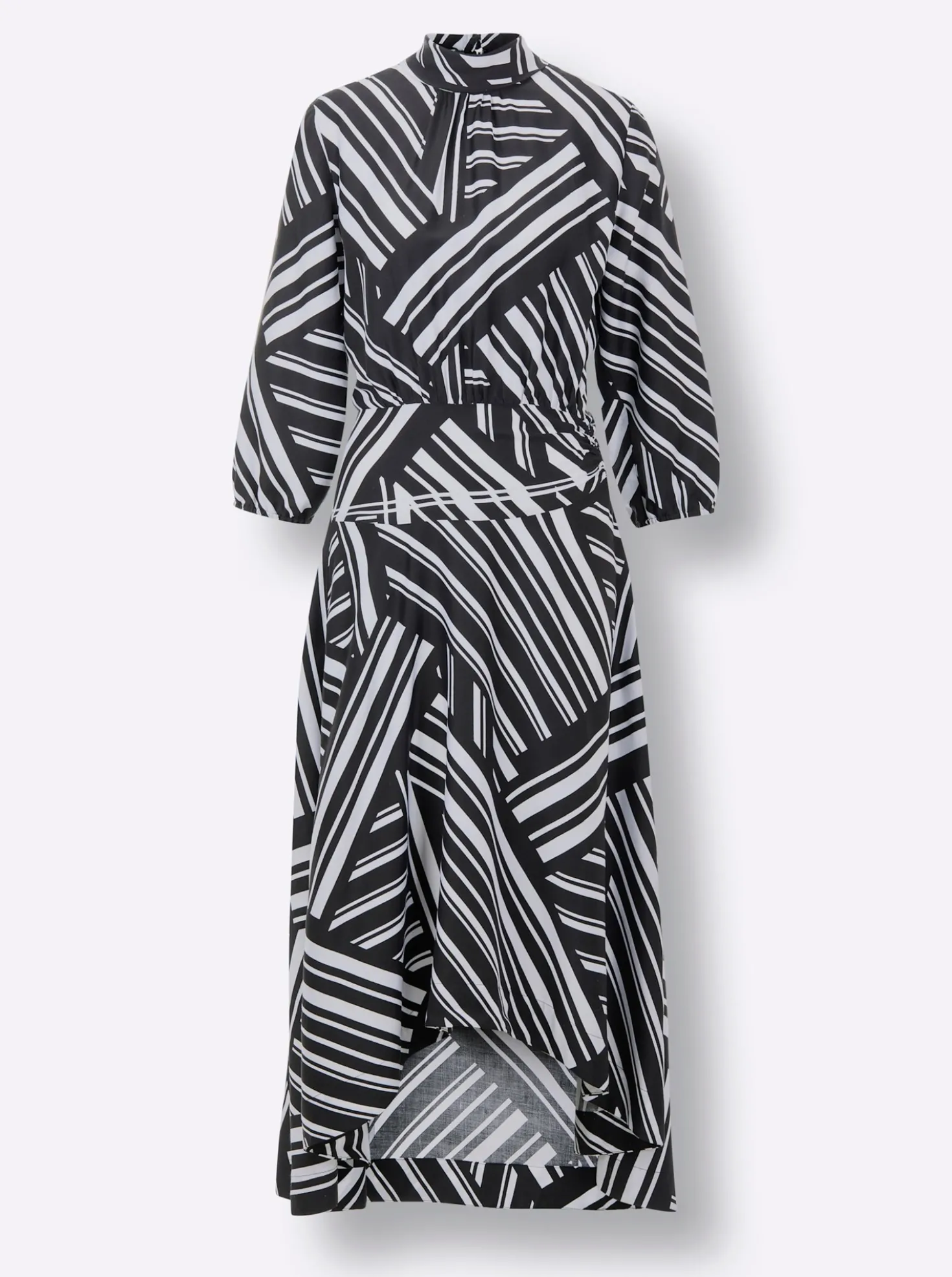 Maxikleid mit Grafik-Dessin