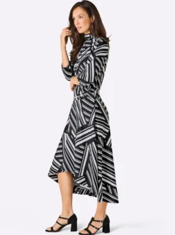 Maxikleid mit Grafik-Dessin