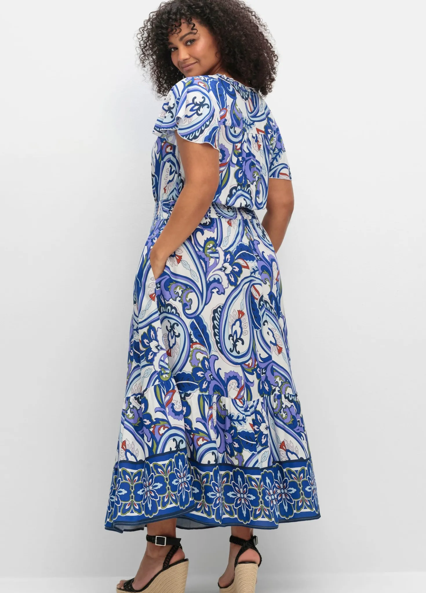 Maxikleid mit Paisleyprint