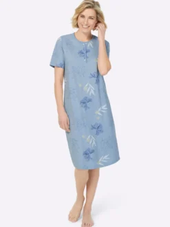 Nachthemden im Doppelpack, floraler Print