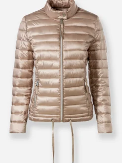 Outdoorjacke mit verstellbarem Bindeband am Saum
