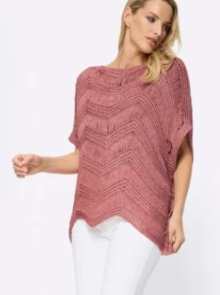 Oversize-Pullover mit Glanzgarn