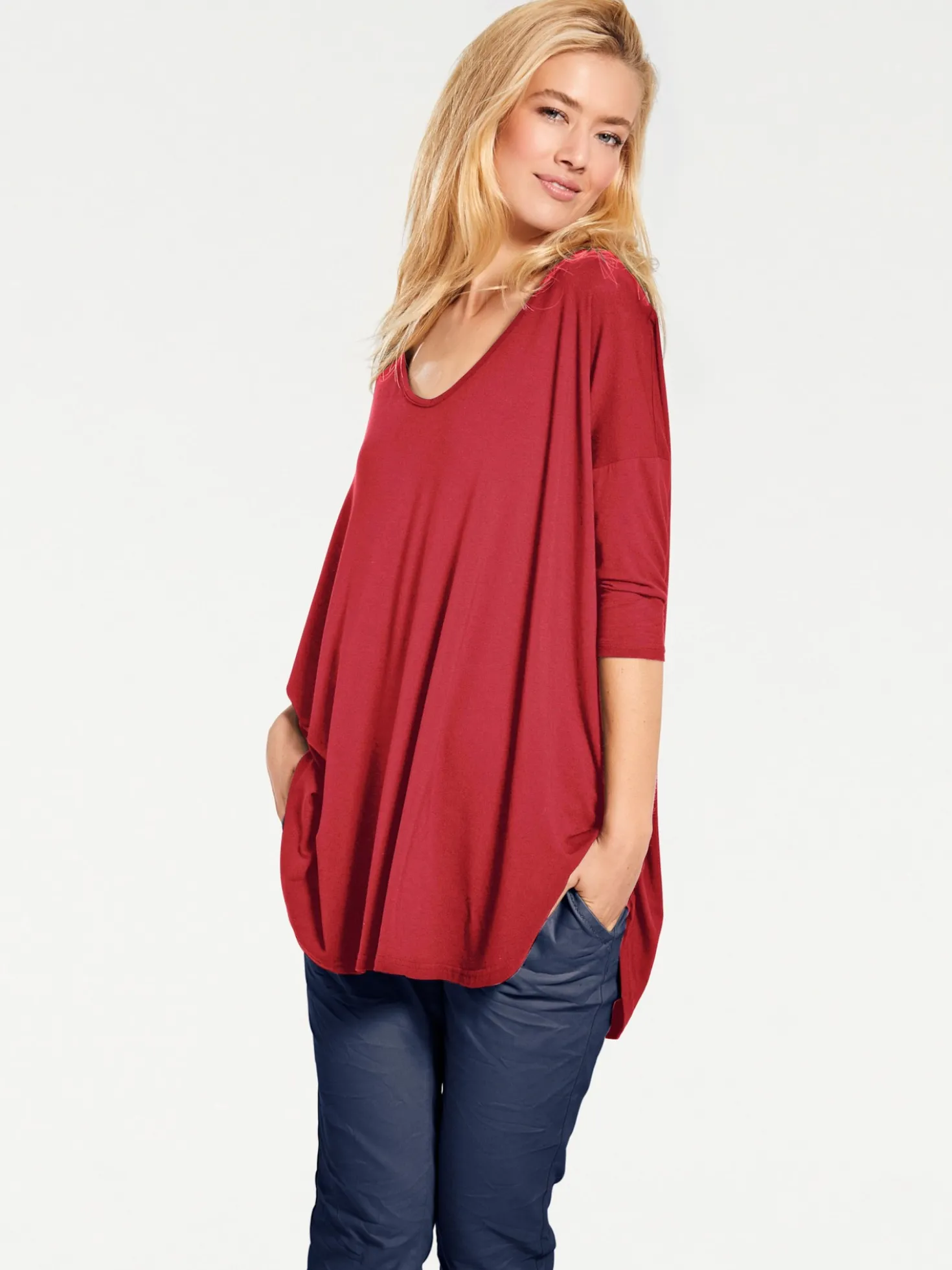 Oversize-Shirt mit Kaschier-Effekt