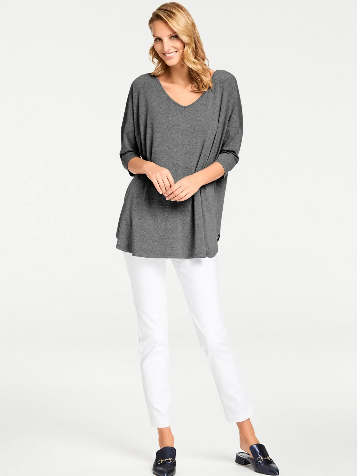 Oversize-Shirt mit Kaschier-Effekt