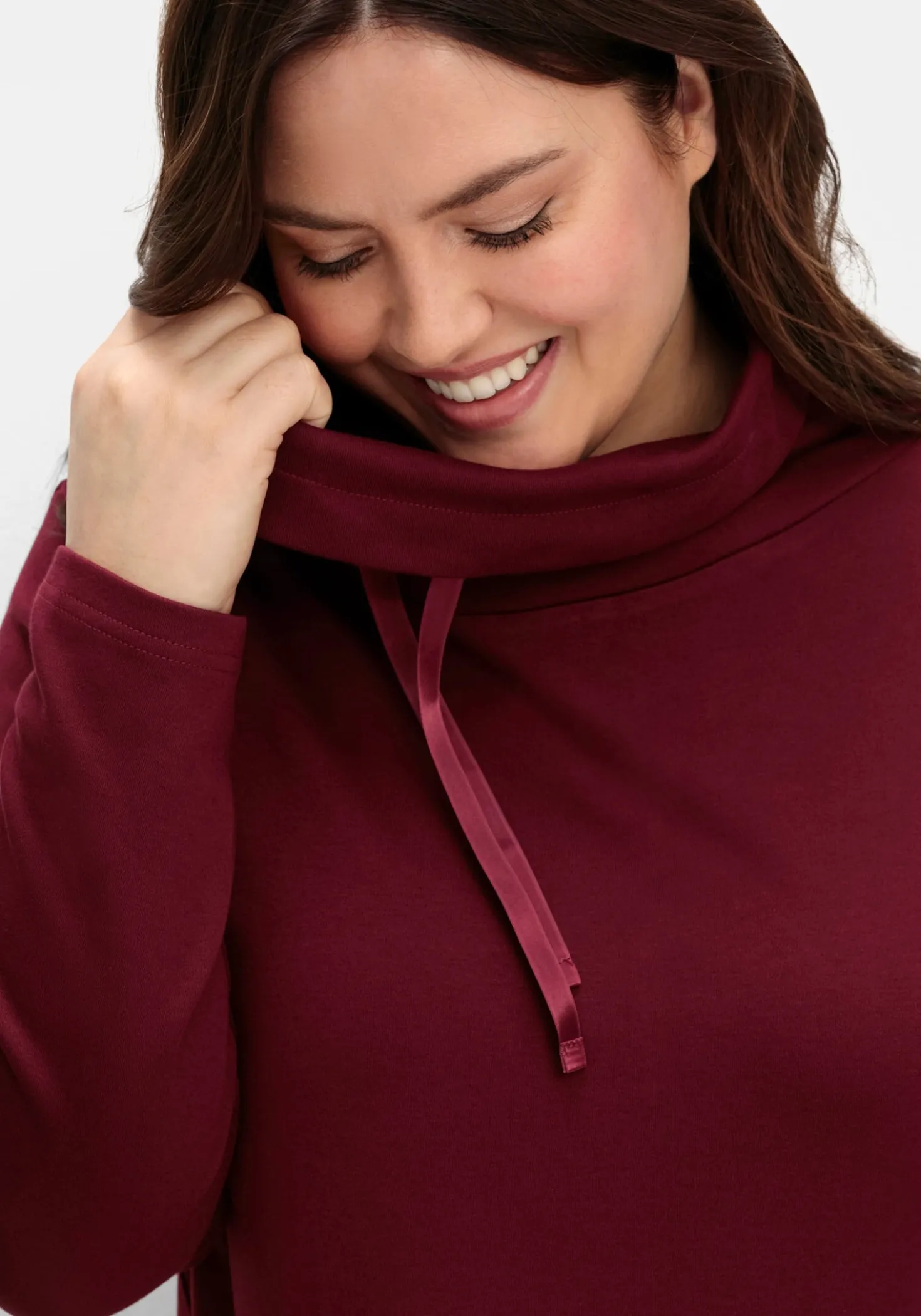 Oversize-Shirt mit Satinbändern