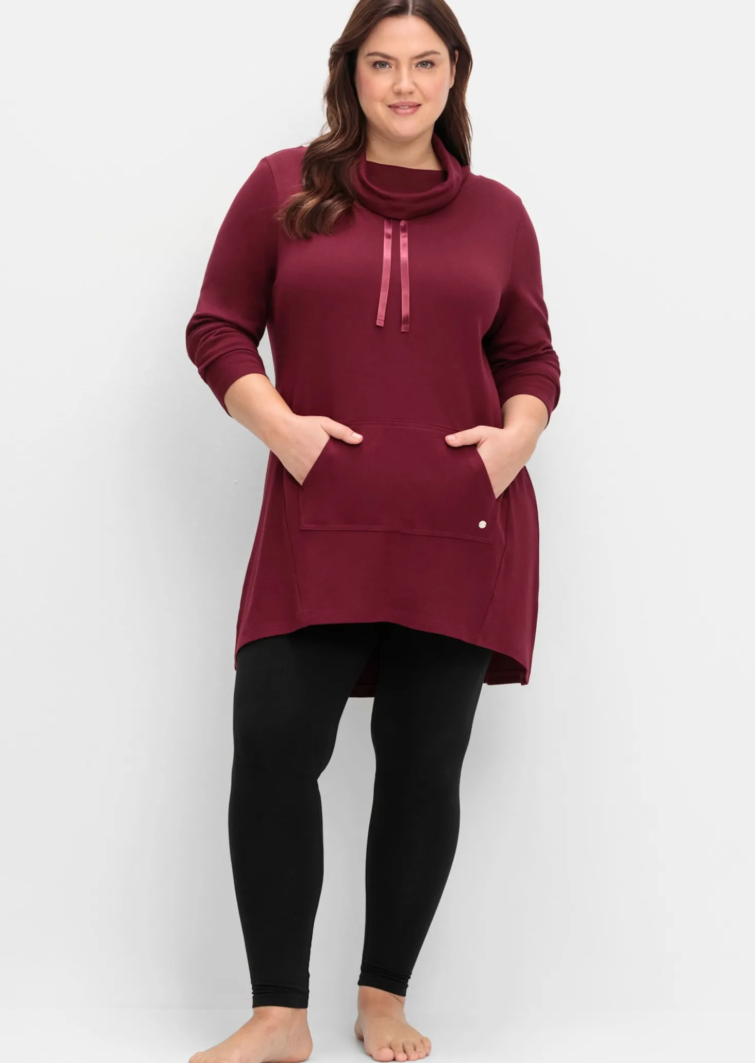 Oversize-Shirt mit Satinbändern