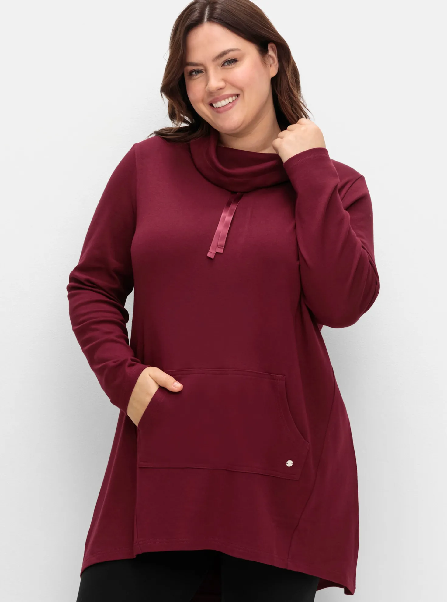 Oversize-Shirt mit Satinbändern