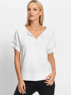 Oversize-Shirt mit Seitenschlitzen