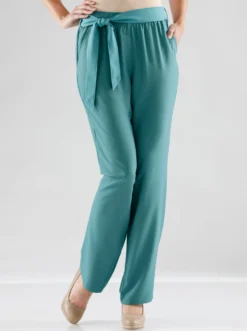 Palazzohose mit Bindegürtel