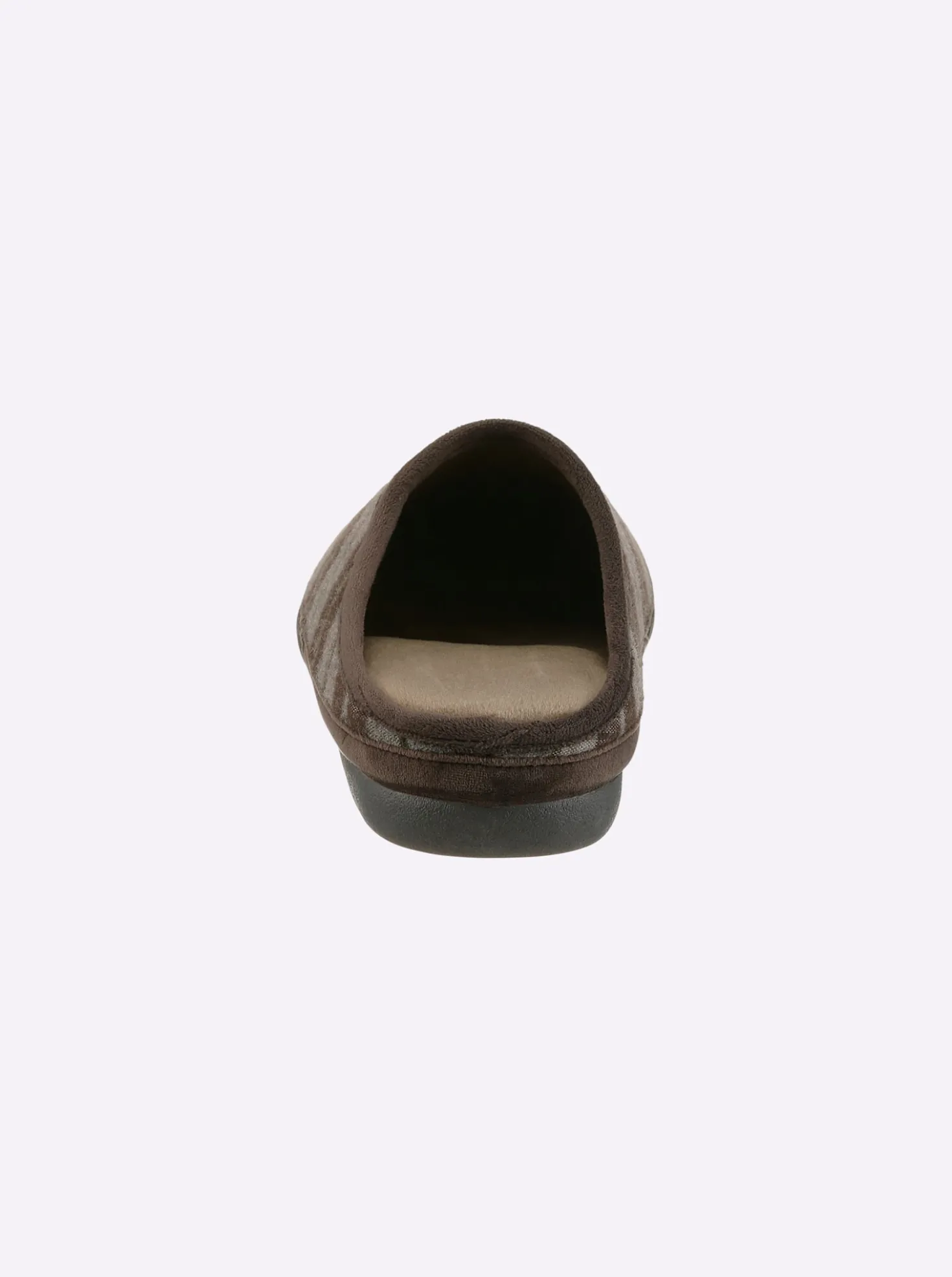 Pantoffel in Textil-Qualität, kariert