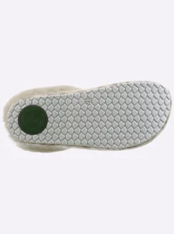 Pantoffel mit Lammfell-Sohle