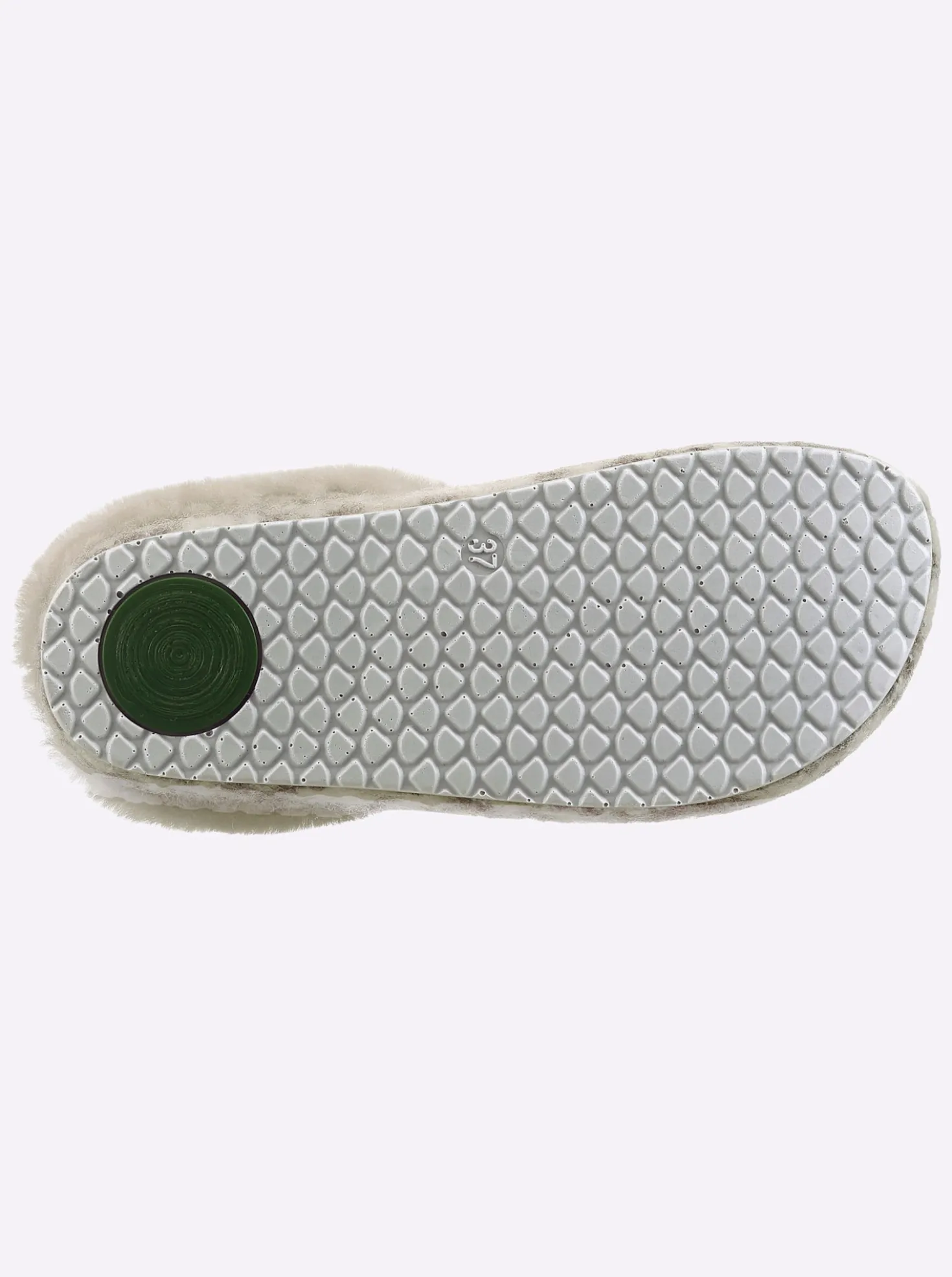 Pantoffel mit Lammfell-Sohle