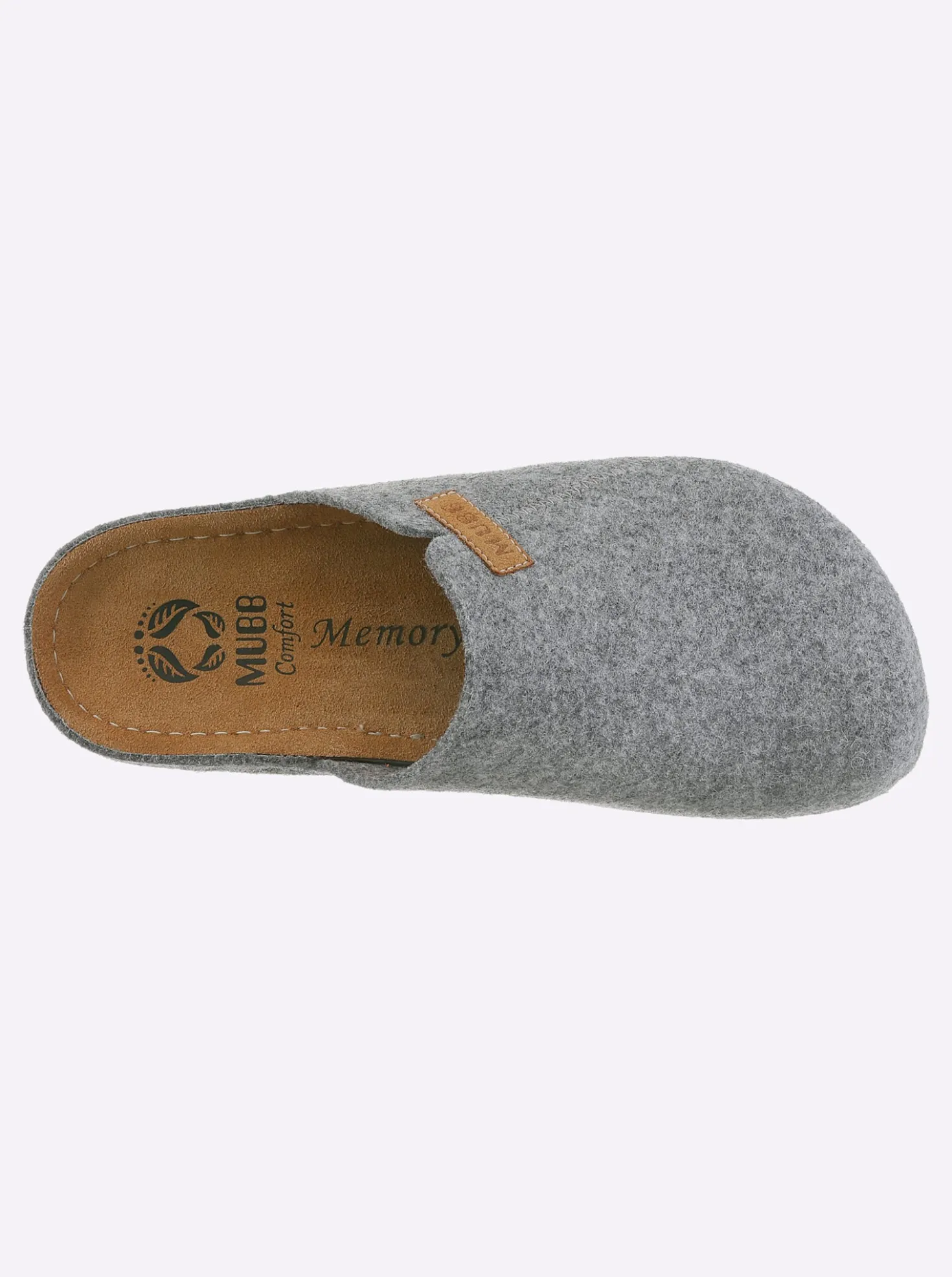 Pantoffel mit Memory-Fußbett