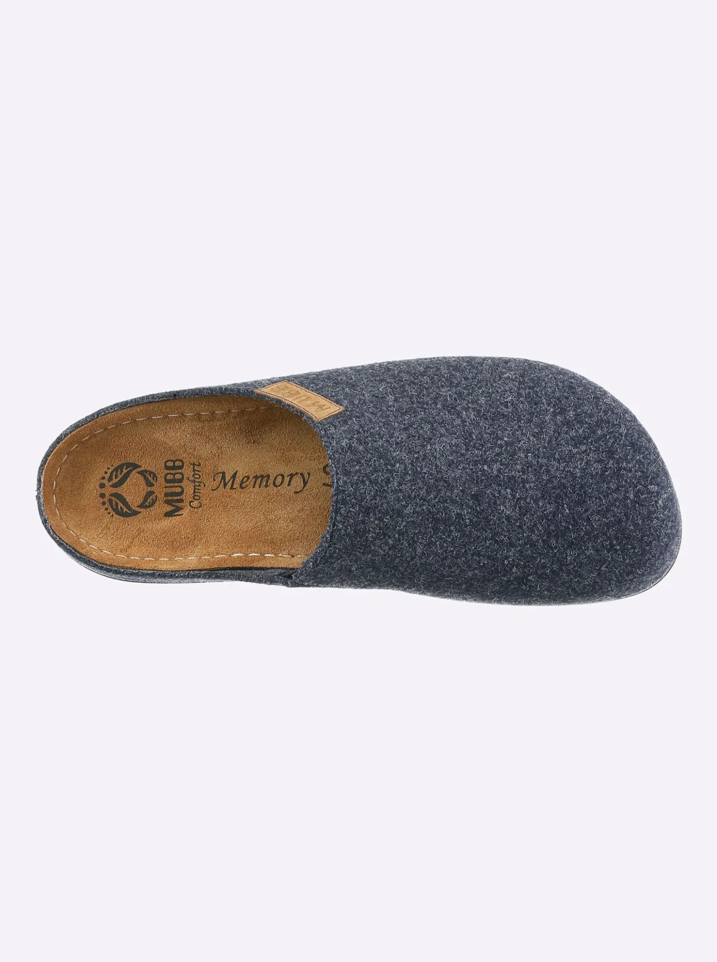 Pantoffel mit Memory-Fußbett