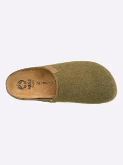 Pantoffel mit Memory-Fußbett