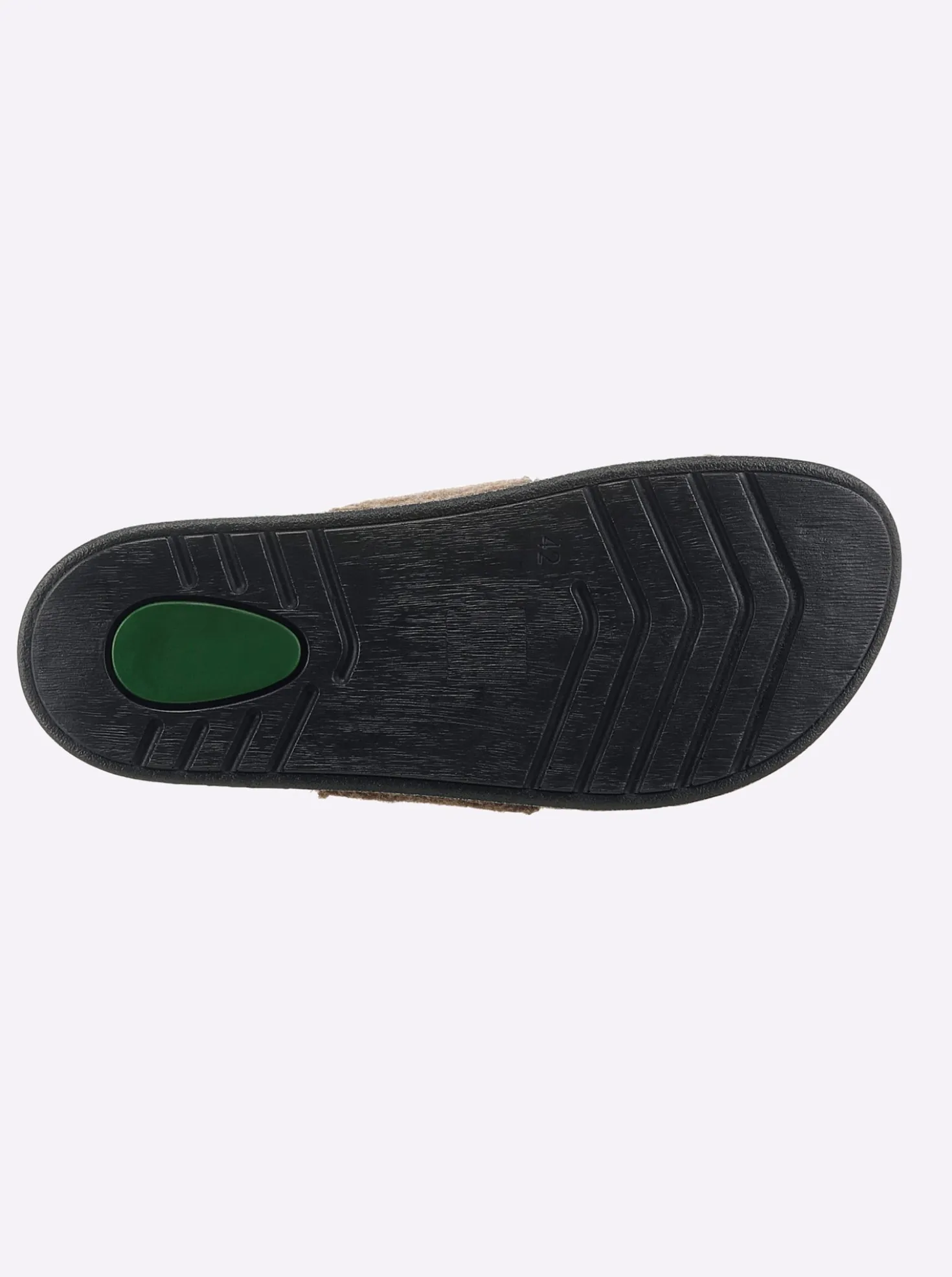 Pantoffel mit Memory-Fußbett