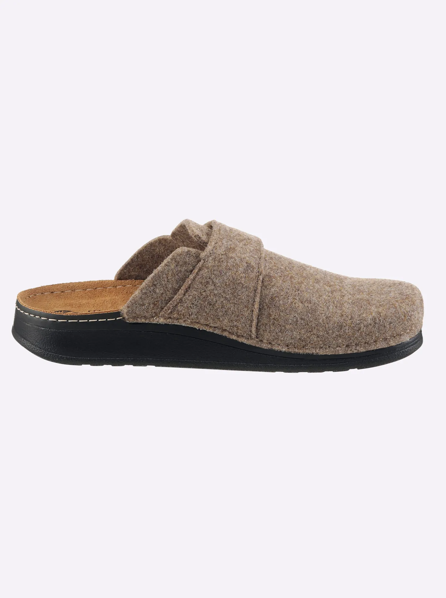 Pantoffel mit Memory-Fußbett