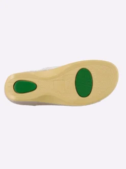 Pantolette aus Glatt- und Veloursleder