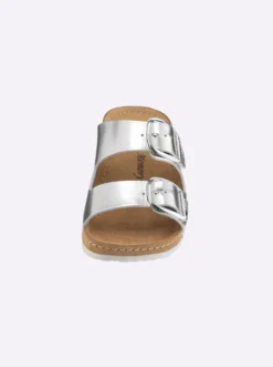 Pantolette in Metallic-Farben