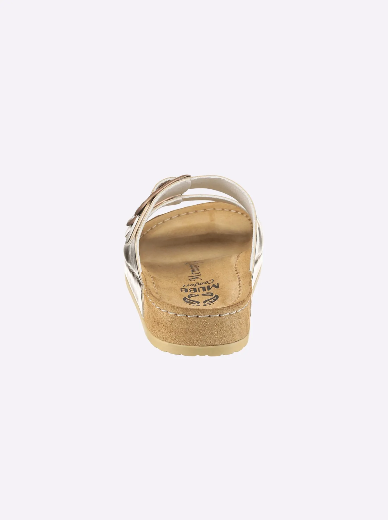 Pantolette in Metallic-Farben