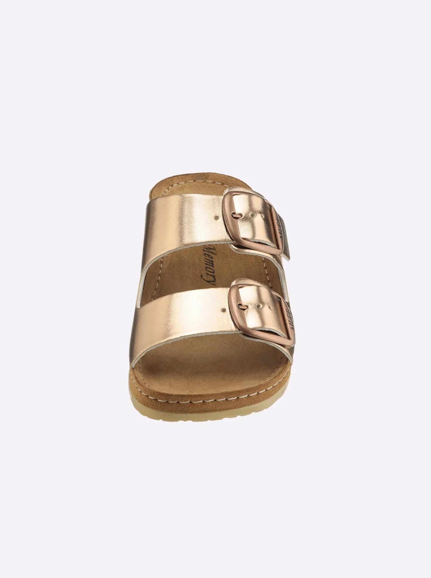 Pantolette in Metallic-Farben
