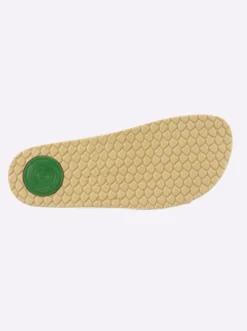 Pantolette in Metallic-Farben