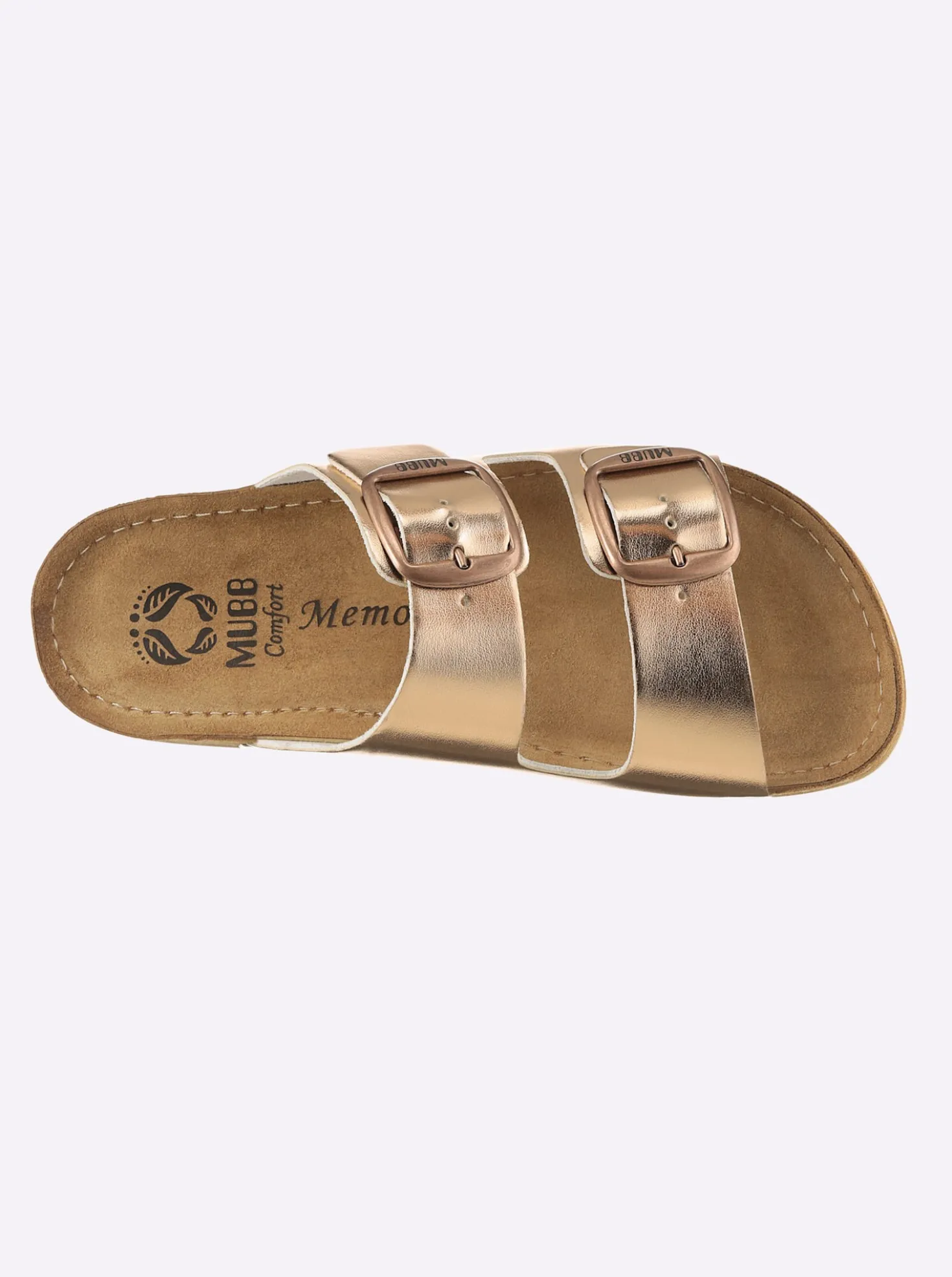 Pantolette in Metallic-Farben