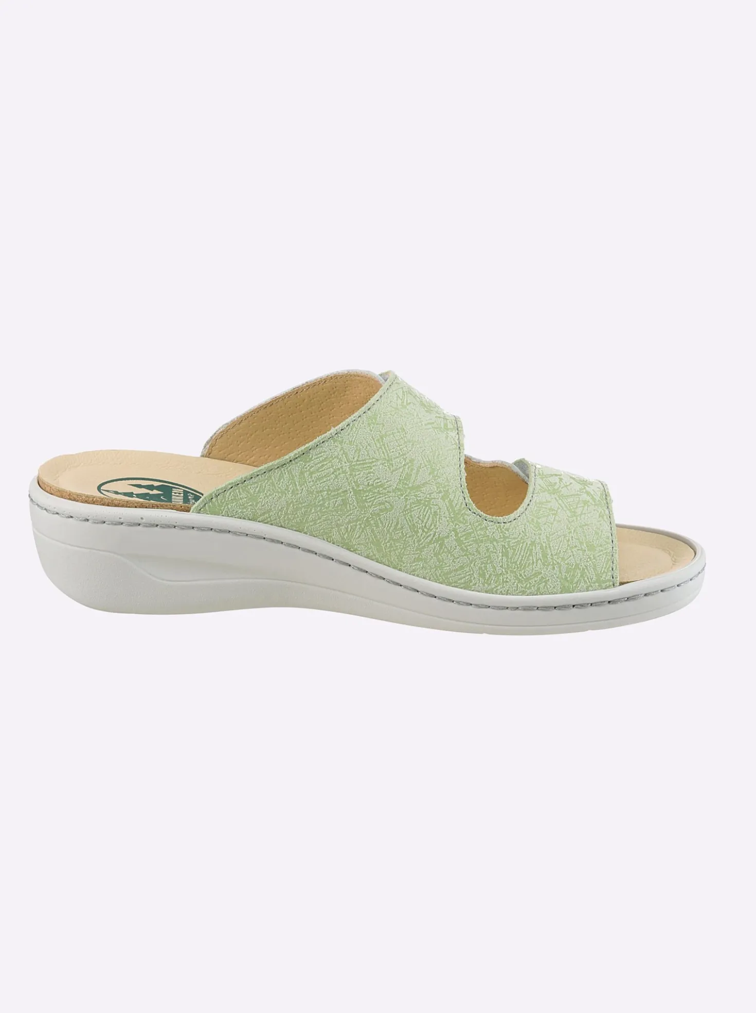 Pantolette mit Kork-Fußbett