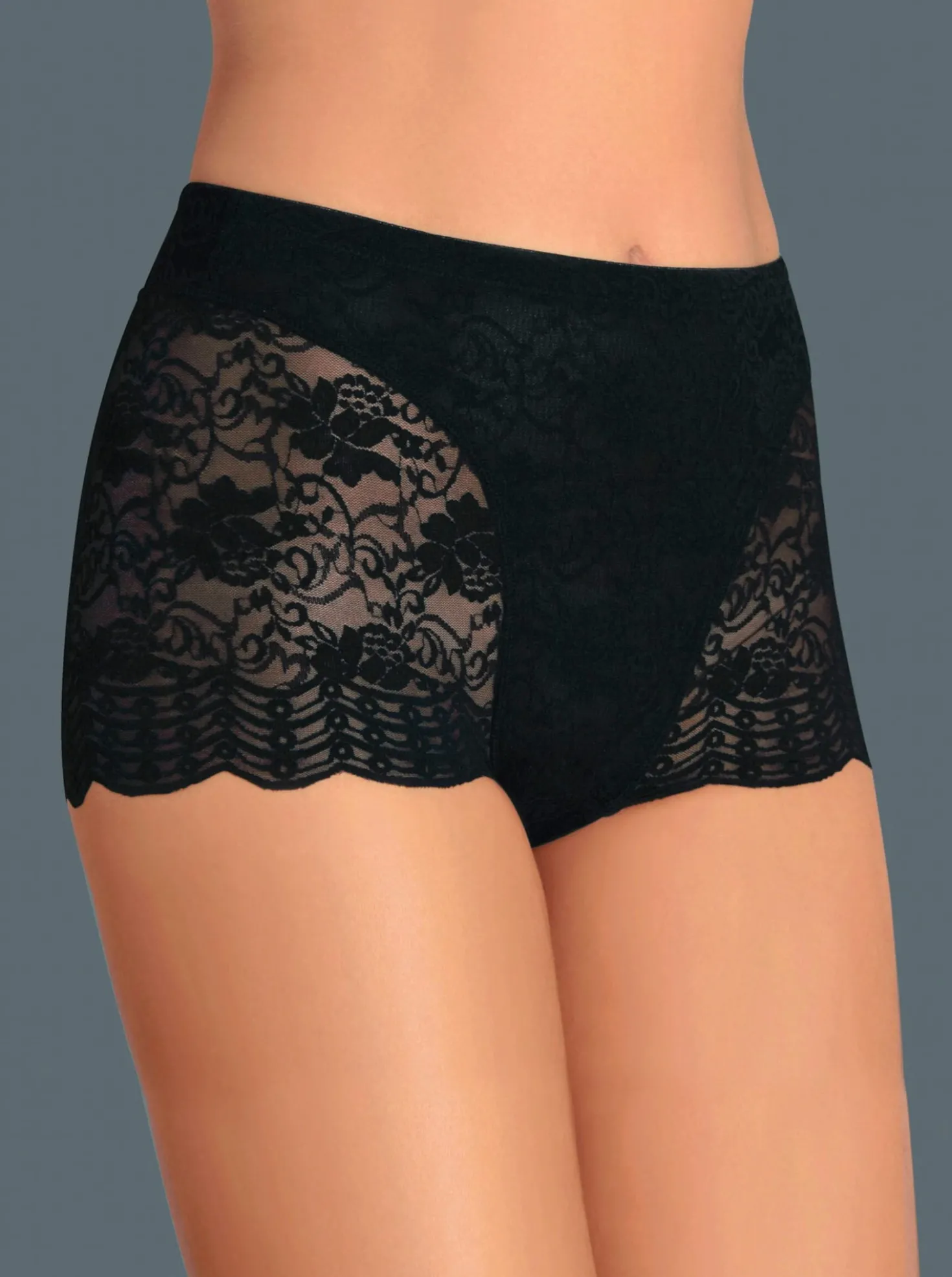 Panty mit Elastik-Spitze