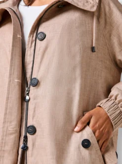 Parka mit 30% Leinen