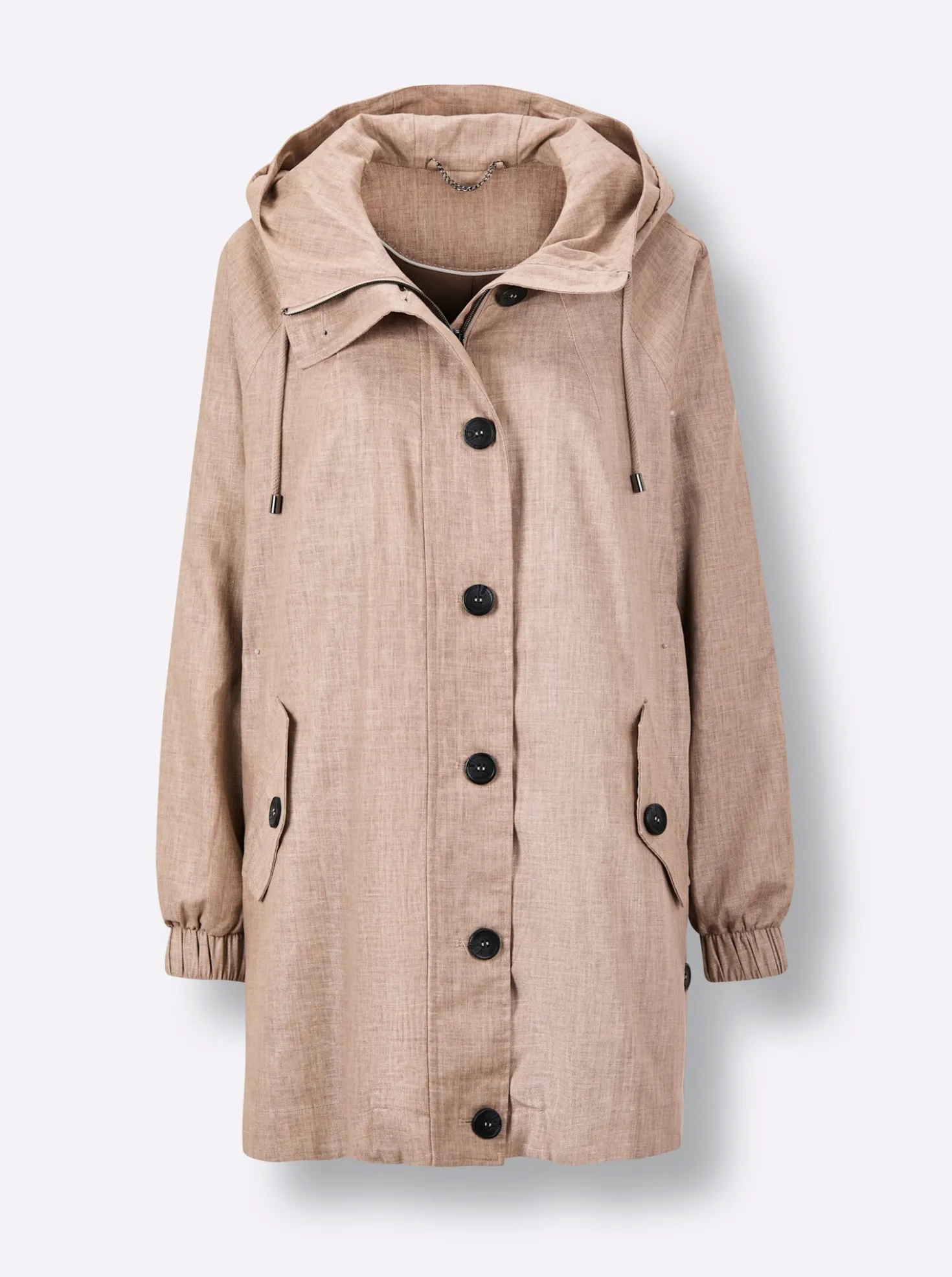 Parka mit 30% Leinen