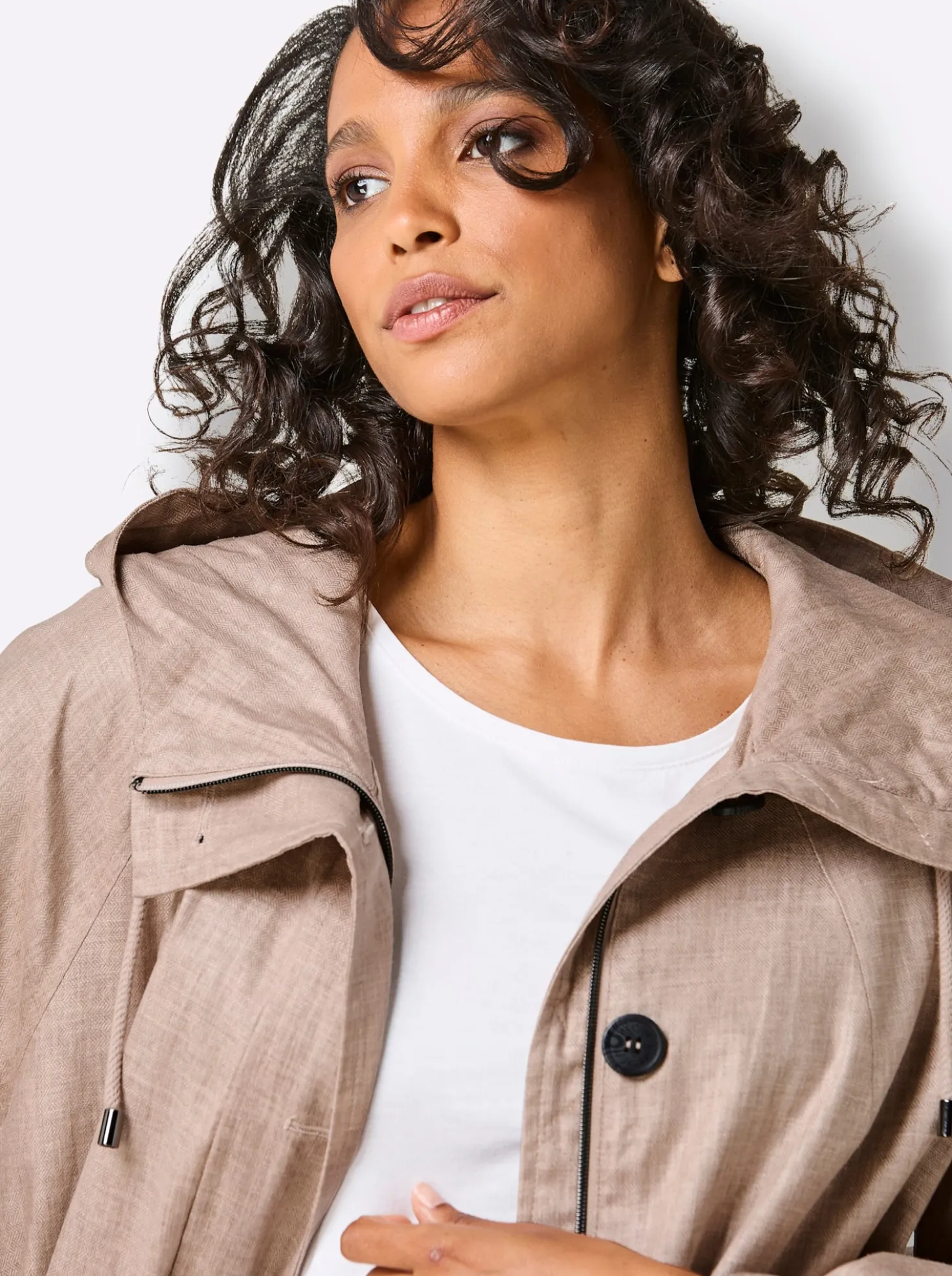Parka mit 30% Leinen
