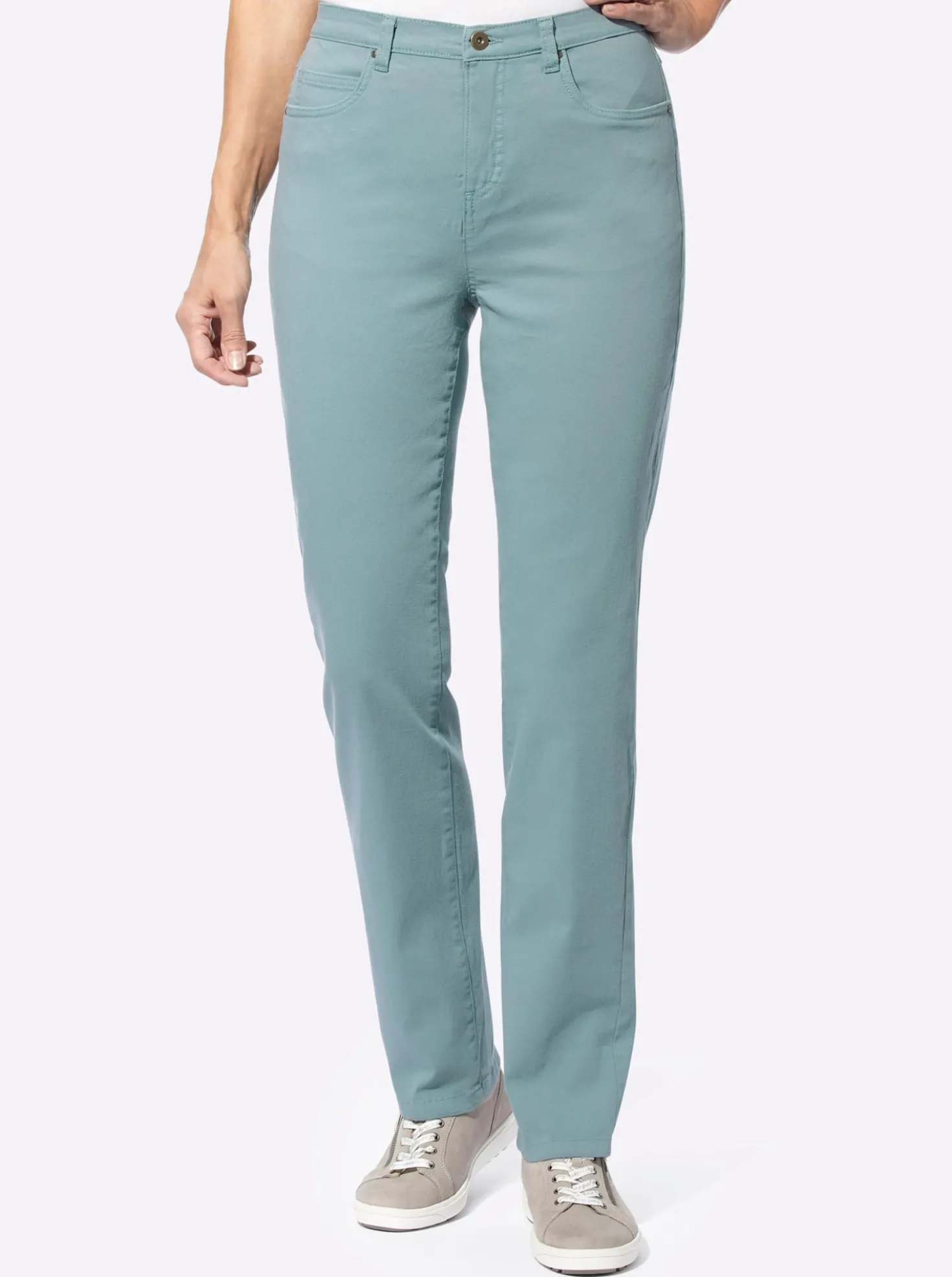 5-Pocket-Hose mit seitlichem Dehnbund