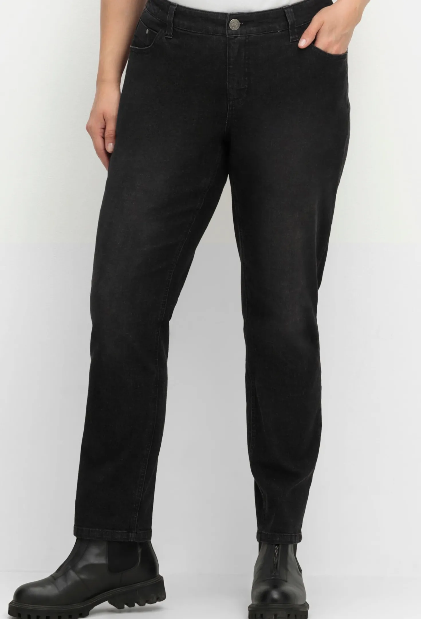 5-Pocket-Jeans in schmaler Form