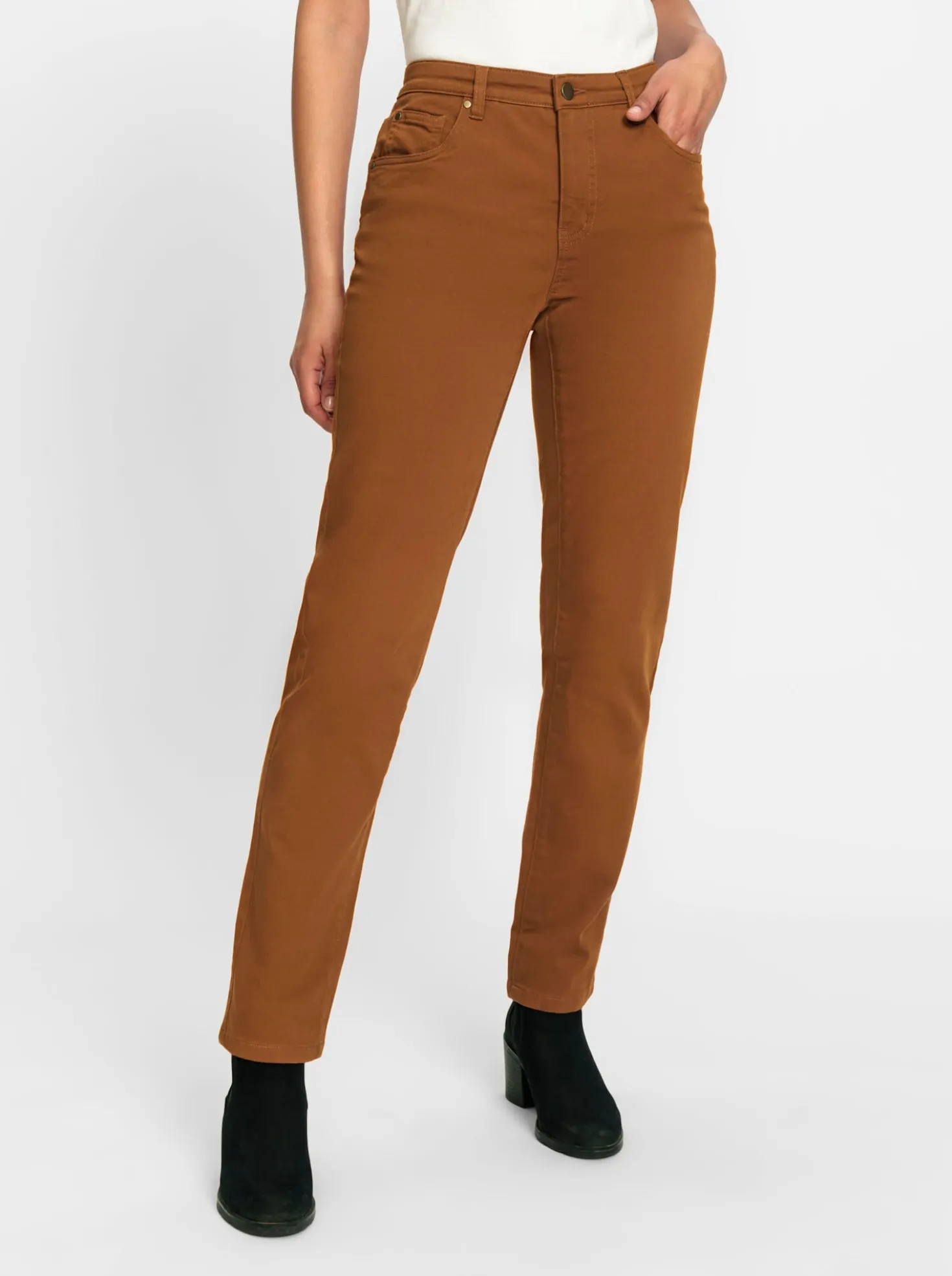 5-Pocket-Jeans mit bestickten Gesäßtaschen