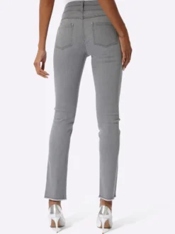 5-Pocket-Jeans mit Glitzersteinchen